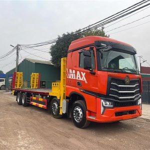 XE NÂNG ĐẦU CHỞ MÁY CÔNG TRÌNH HOWO MAX 4 CHÂN MÁY 350 ĐỜI 2026